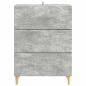 Preview: Schubladenschrank Betongrau 66 x 34,5 x 90 cm Holzwerkstoff