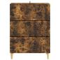 Preview: Schubladenschrank Geräucherte Eiche 66 x 34,5 x 90 cm