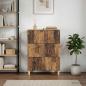 Preview: ARDEBO.de - Schubladenschrank Altholz 66 x 34,5 x 90 cm Holzwerkstoff