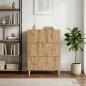 Preview: ARDEBO.de - Schubladenschrank 66 x 34,5 x 90 cm Holzwerkstoff Artisan-Eiche
