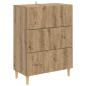 Preview: Schubladenschrank 66 x 34,5 x 90 cm Holzwerkstoff Artisan-Eiche