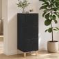 Preview: ARDEBO.de - Schubladenschrank 33 x 34,5 x 90 cm Holzwerkstoff Schwarz