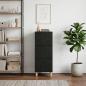 Preview: Schubladenschrank 33 x 34,5 x 90 cm Holzwerkstoff Schwarz