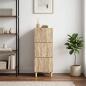 Preview: Schubladenschrank 33 x 34,5 x 90 cm Holzwerkstoff Sonoma-Eiche