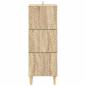 Preview: Schubladenschrank 33 x 34,5 x 90 cm Holzwerkstoff Sonoma-Eiche