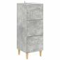 Preview: Schubladenschrank 33 x 34,5 x 90 cm Holzwerkstoff Betongrau