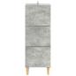Preview: Schubladenschrank 33 x 34,5 x 90 cm Holzwerkstoff Betongrau