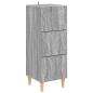 Preview: Schubladenschrank Grau Sonoma 33 x 34,5 x 90 cm Holzwerkstoff
