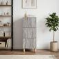 Preview: Schubladenschrank Grau Sonoma 33 x 34,5 x 90 cm Holzwerkstoff