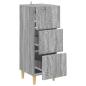 Preview: Schubladenschrank Grau Sonoma 33 x 34,5 x 90 cm Holzwerkstoff