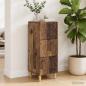 Preview: ARDEBO.de - Schubladenschrank Altholz 33 x 34,5 x 90 cm Holzwerkstoff