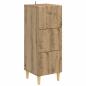 Preview: Schubladenschrank 33 x 34,5 x 90 cm Holzwerkstoff Artisan-Eiche