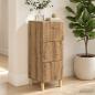 Preview: Schubladenschrank 33 x 34,5 x 90 cm Holzwerkstoff Artisan-Eiche
