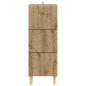 Preview: Schubladenschrank 33 x 34,5 x 90 cm Holzwerkstoff Artisan-Eiche