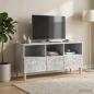 Preview: ARDEBO.de - TV-Schränk 102 x 34,5 x 50 cm Betongrau Holzwerkstoff