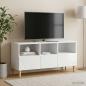 Preview: TV-Schränk 102 x 34,5 x 50 cm Hochglanz Weiß Holzwerkstoff