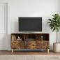 Preview: TV-Schränk 102 x 34,5 x 50 cm Räuchereiche Holzwerkstoff