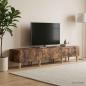 Preview: TV-Schränk 147 x 34,5 x 30 cm Geräucherte Eiche Holzwerkstoff