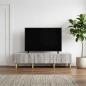 Preview: TV-Schränk 147 x 34,5 x 30 cm Grau Sonoma Holzwerkstoff