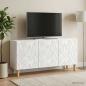 Preview: TV-Schränk 99 x 34,5 x 50 cm Weiß Holzwerkstoff