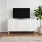 Preview: TV-Schränk 99 x 34,5 x 50 cm Hochglanz Weiß Holzwerkstoff