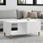Preview: ARDEBO.de - Couchtisch Weiß 90 x 50 x 40 cm Holzwerkstoff