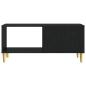 Preview: Couchtisch Schwarz 90 x 50 x 40 cm Holzwerkstoff