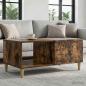 Preview: ARDEBO.de - Couchtisch Räuchereiche 90 x 50 x 40 cm Holzwerkstoff