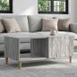 Preview: ARDEBO.de - Couchtisch Sonoma-Grau 90 x 50 x 40 cm Holzwerkstoff