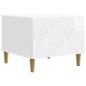 Preview: Couchtisch Hochglanz Wei? 50 x 49 x 40 cm Holzwerkstoff