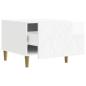 Preview: Couchtisch Hochglanz Wei? 50 x 49 x 40 cm Holzwerkstoff