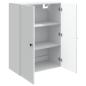 Preview: Wandschrank Weiß 66 x 34,5 x 90 cm Holzwerkstoff