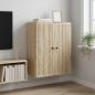 Preview: ARDEBO.de - Wandschrank Sonoma-Eiche 66 x 34,5 x 90 cm Holzwerkstoff