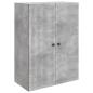 Preview: Wandschrank Betongrau 66 x 34,5 x 90 cm Holzwerkstoff