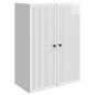 Preview: Wandschrank Hochglanz Wei? 66 x 34,5 x 90 cm Holzwerkstoff
