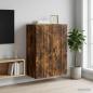 Preview: ARDEBO.de - Wandschrank Ger?ucherte Eiche 66 x 34,5 x 90 cm Holzwerkstoff