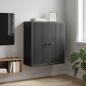 Preview: ARDEBO.de - Wandschrank Schwarz 59 x 31 x 60 cm Holzwerkstoff