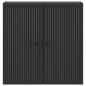 Preview: Wandschrank Schwarz 59 x 31 x 60 cm Holzwerkstoff