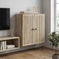 Preview: ARDEBO.de - Wandschrank Sonoma-Eiche 59 x 31 x 60 cm Holzwerkstoff