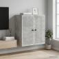 Preview: ARDEBO.de - Wandschrank Betongrau 59 x 31 x 60 cm Holzwerkstoff
