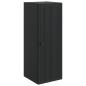Preview: Wandschrank Schwarz 33 x 34,5 x 90 cm Holzwerkstoff