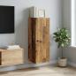 Preview: ARDEBO.de - Wandschrank Altholz 33 x 34,5 x 90 cm Holzwerkstoff