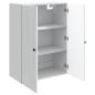 Preview: Wandschrank Weiß 66 x 34,5 x 90 cm Holzwerkstoff