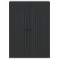 Preview: Wandschrank Schwarz 66 x 34,5 x 90 cm Holzwerkstoff