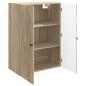 Preview: Wandschrank Sonoma-Eiche 66 x 34,5 x 90 cm Holzwerkstoff