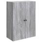 Preview: Wandschrank Grau Sonoma 66 x 34,5 x 90 cm Holzwerkstoff