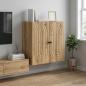 Preview: ARDEBO.de - Wandschrank 59 x 31 x 60 cm Holzwerkstoff Artisan-Eiche