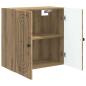 Preview: Wandschrank 59 x 31 x 60 cm Holzwerkstoff Artisan-Eiche