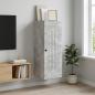 Preview: ARDEBO.de - Wandschrank Betongrau 33 x 34,5 x 90 cm Holzwerkstoff