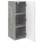 Preview: Wandschrank Betongrau 33 x 34,5 x 90 cm Holzwerkstoff